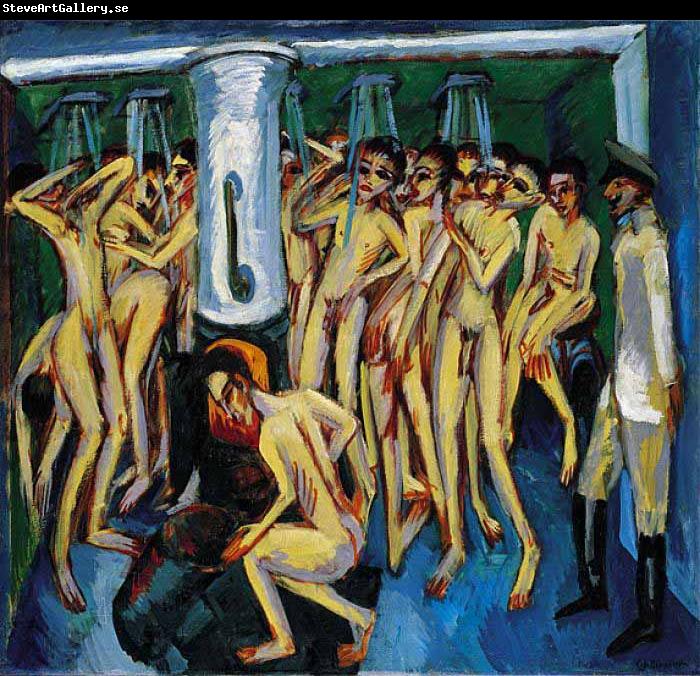 Ernst Ludwig Kirchner The soldier bath or Artillerymen